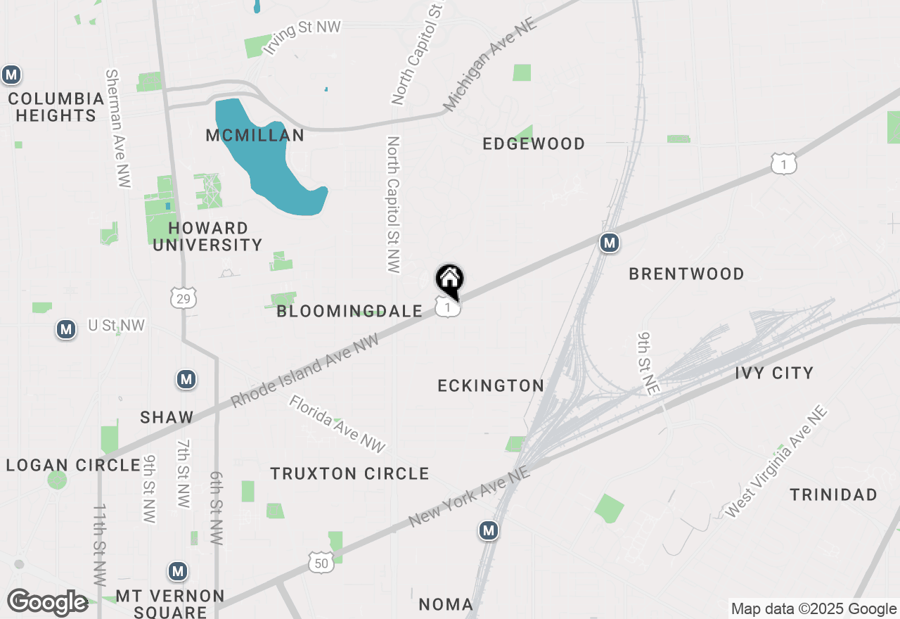 Map of 125 Rhode Island Avenue Ne #1, Washington, DC 20002