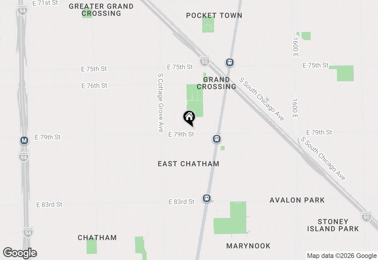 Map of 7845 S Ingleside Avenue, Chicago, IL 60619