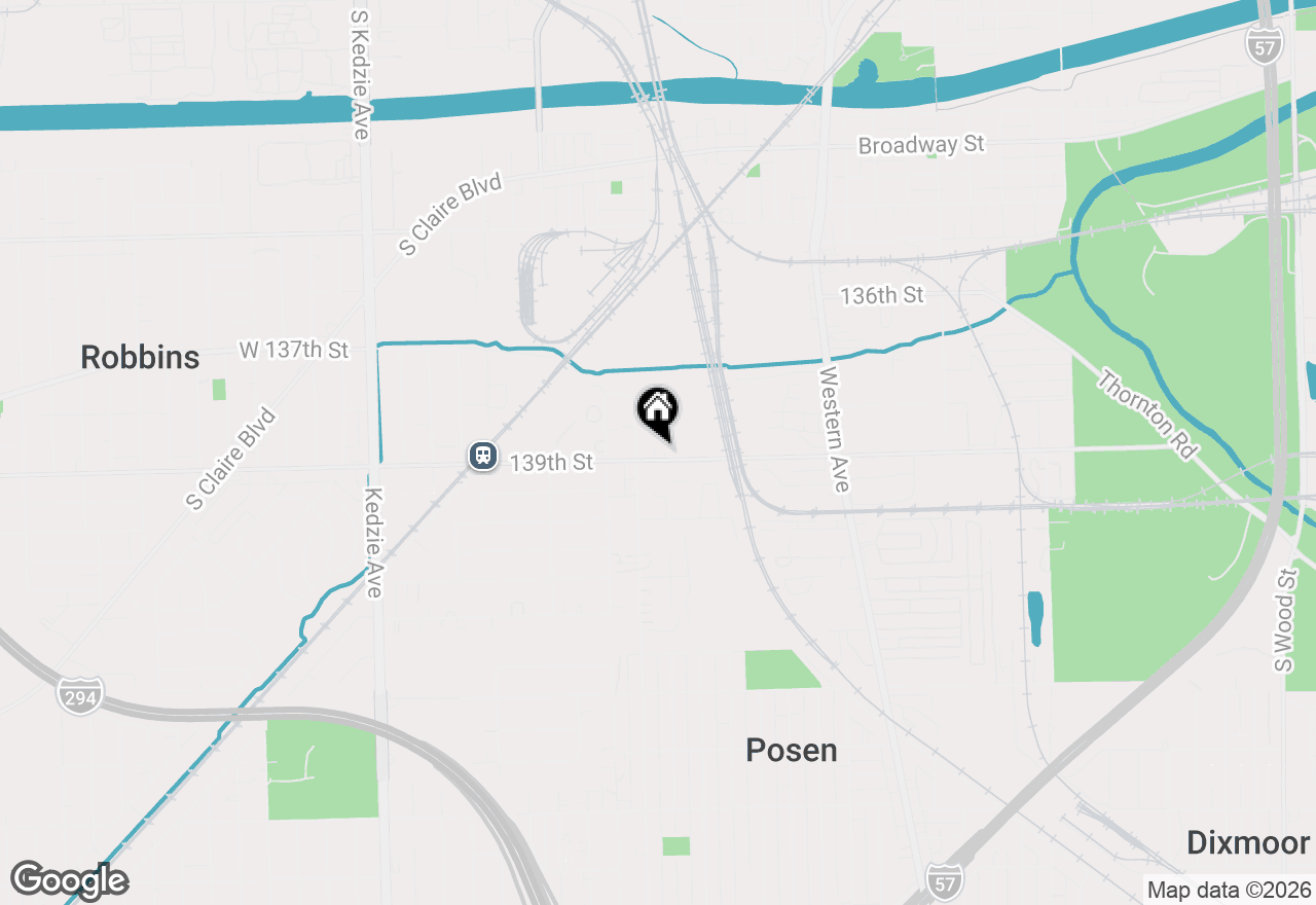 Map of 2704 139th Street, Blue Island, IL 60406