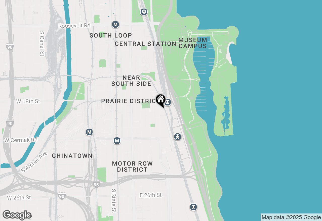 Map of 1901 S Calumet Avenue #2003, Chicago, IL 60616