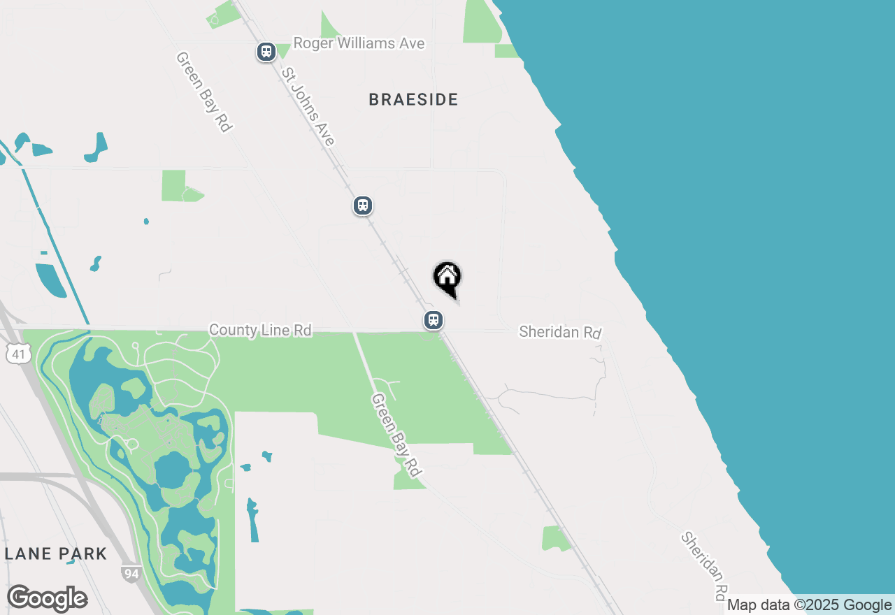 Map of 424 Braeside Road #2S, Highland Park, IL 60035