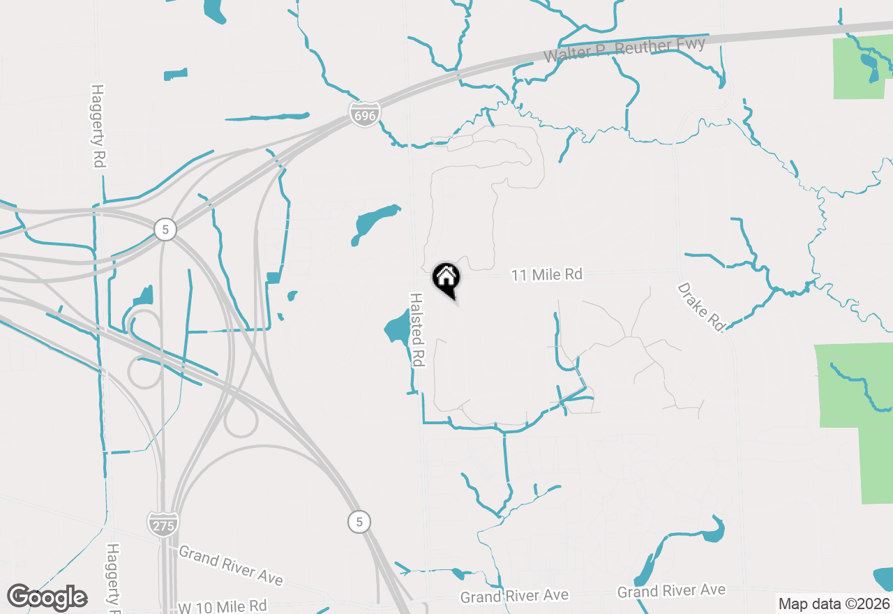 Map of 37224 Chesapeake Road, Farmington Hills, MI 48335