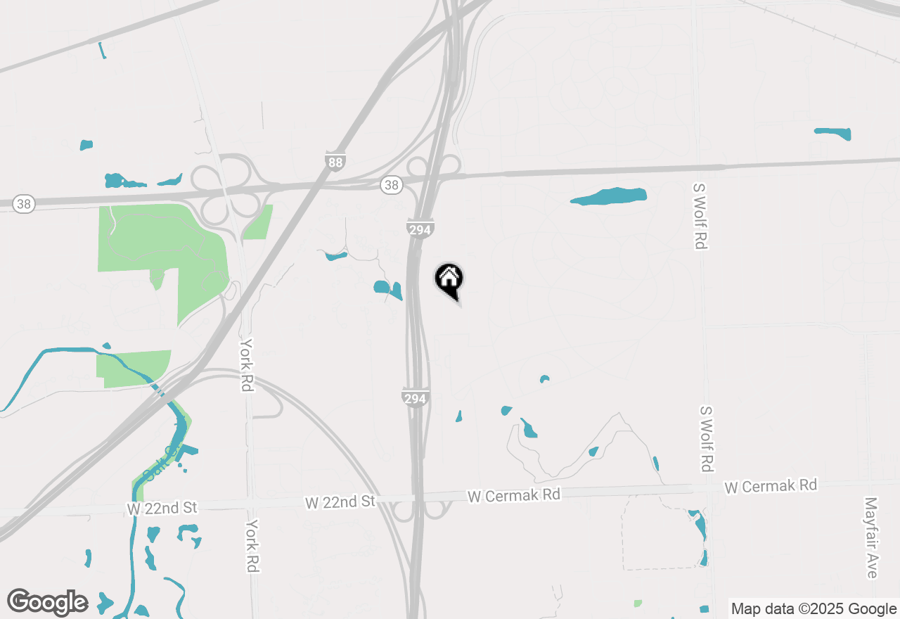 Map of 1327 Degener Avenue, Elmhurst, IL 60126