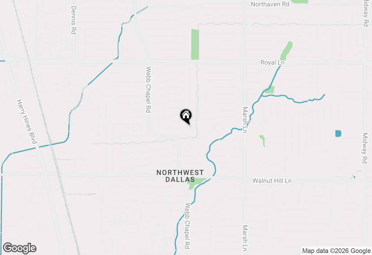 Map of 3368 Merrell Road, Dallas, TX 75229