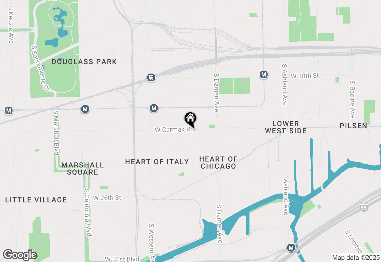Map of 2135 W Cermak Road #1, Chicago, IL 60608