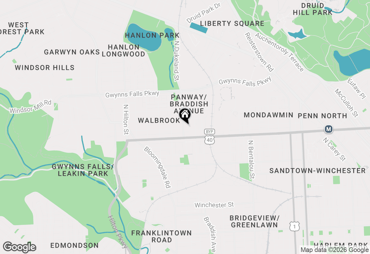 Map of 2003 Dukeland Street, Baltimore, MD 21216