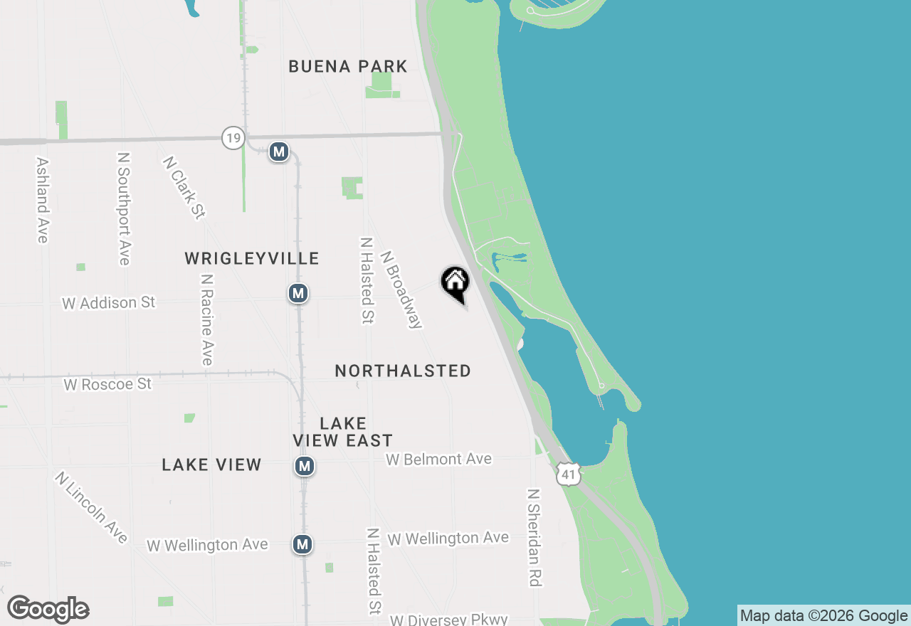 Map of 536 W Cornelia Avenue #3N, Chicago, IL 60657