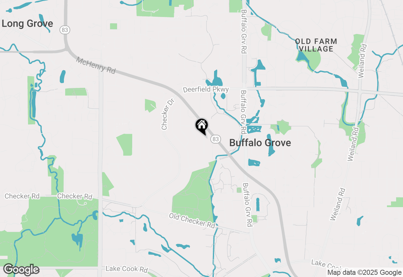 Map of 711 Woodhollow Lane, Buffalo Grove, IL 60089