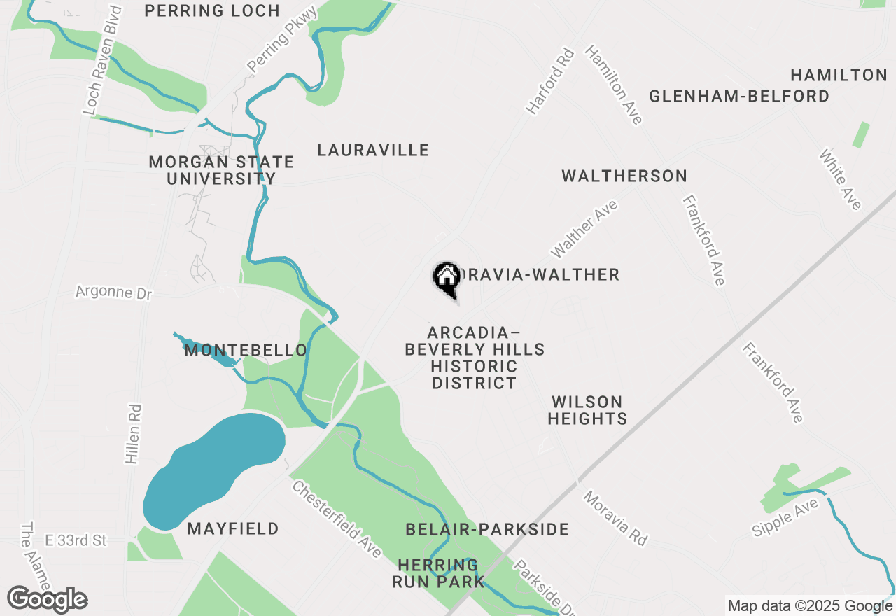 Map of 4501 Arabia Avenue, Baltimore, MD 21214