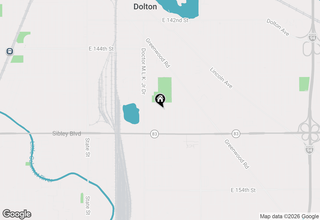 Map of 14813 Evers Street, Dolton, IL 60419
