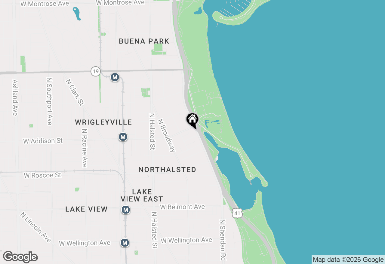 Map of 3550 N Lake Shore Drive #1102, Chicago, IL 60657