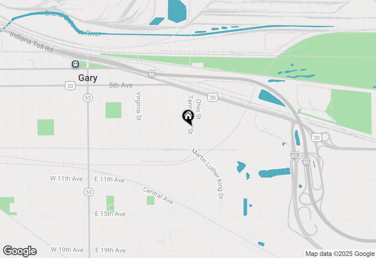 Map of 748 Tennessee Street, Gary, IN 46402