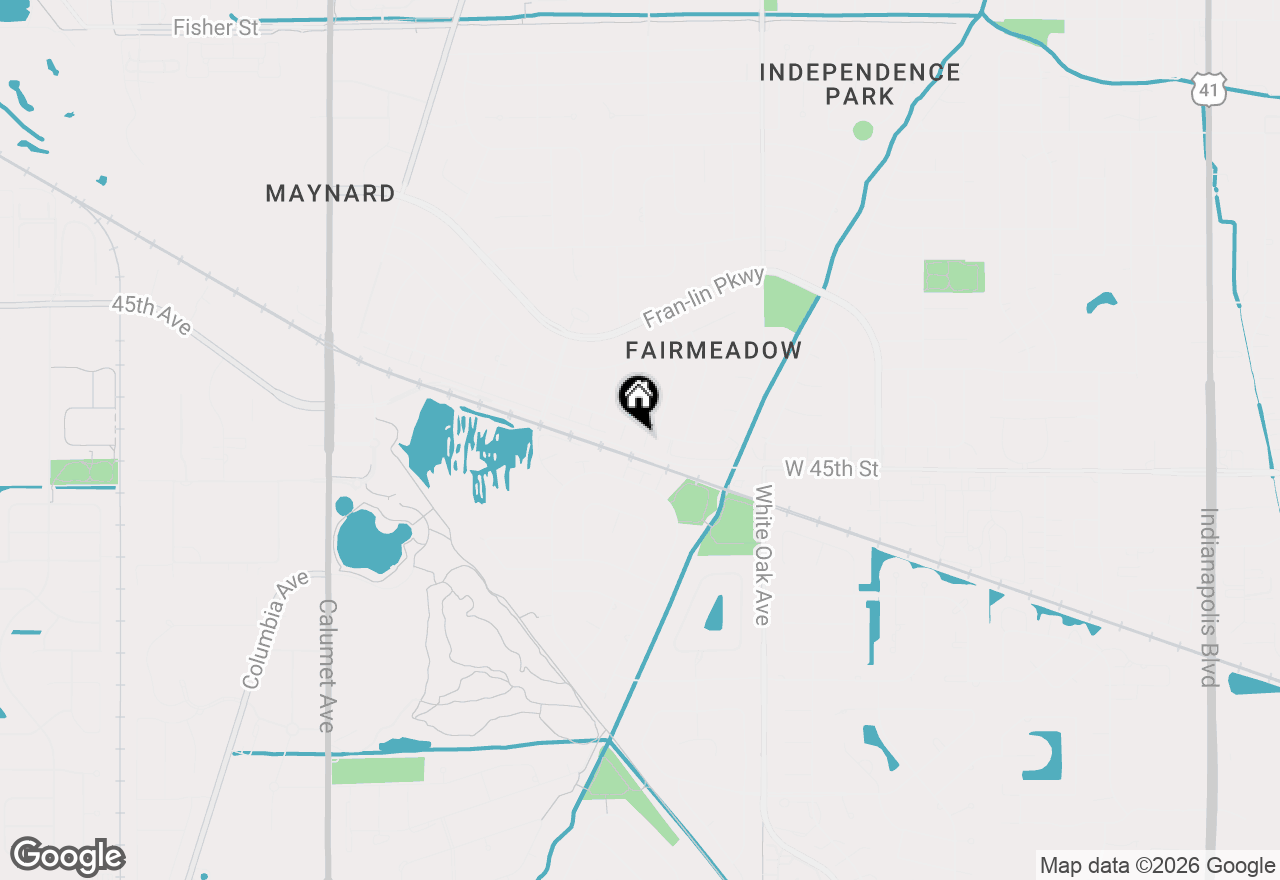Map of 1354 Camellia Drive, Munster, IN 46321