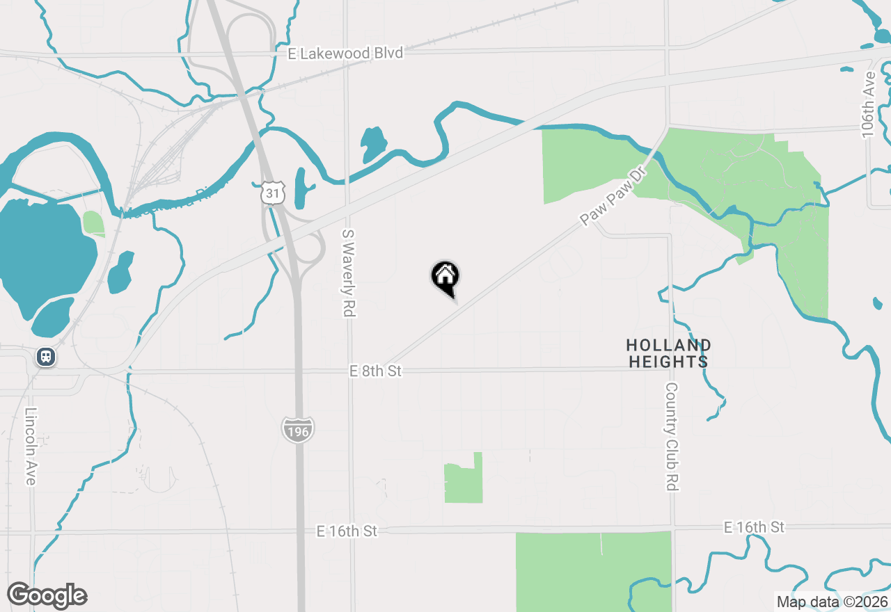 Map of 839 Paw Paw Drive, Holland, MI 49423