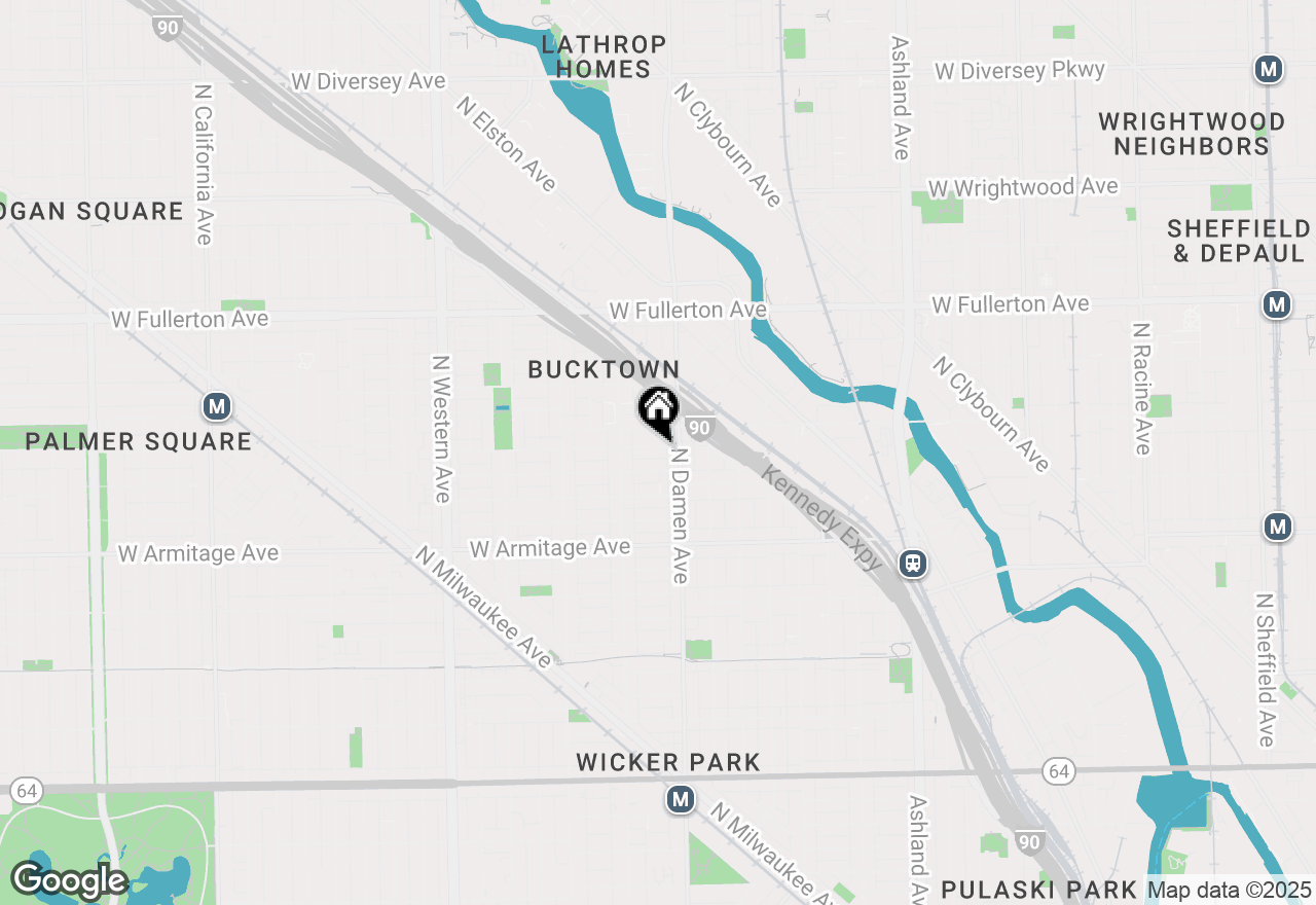 Map of 2021 W Shakespeare Avenue #3, Chicago, IL 60647
