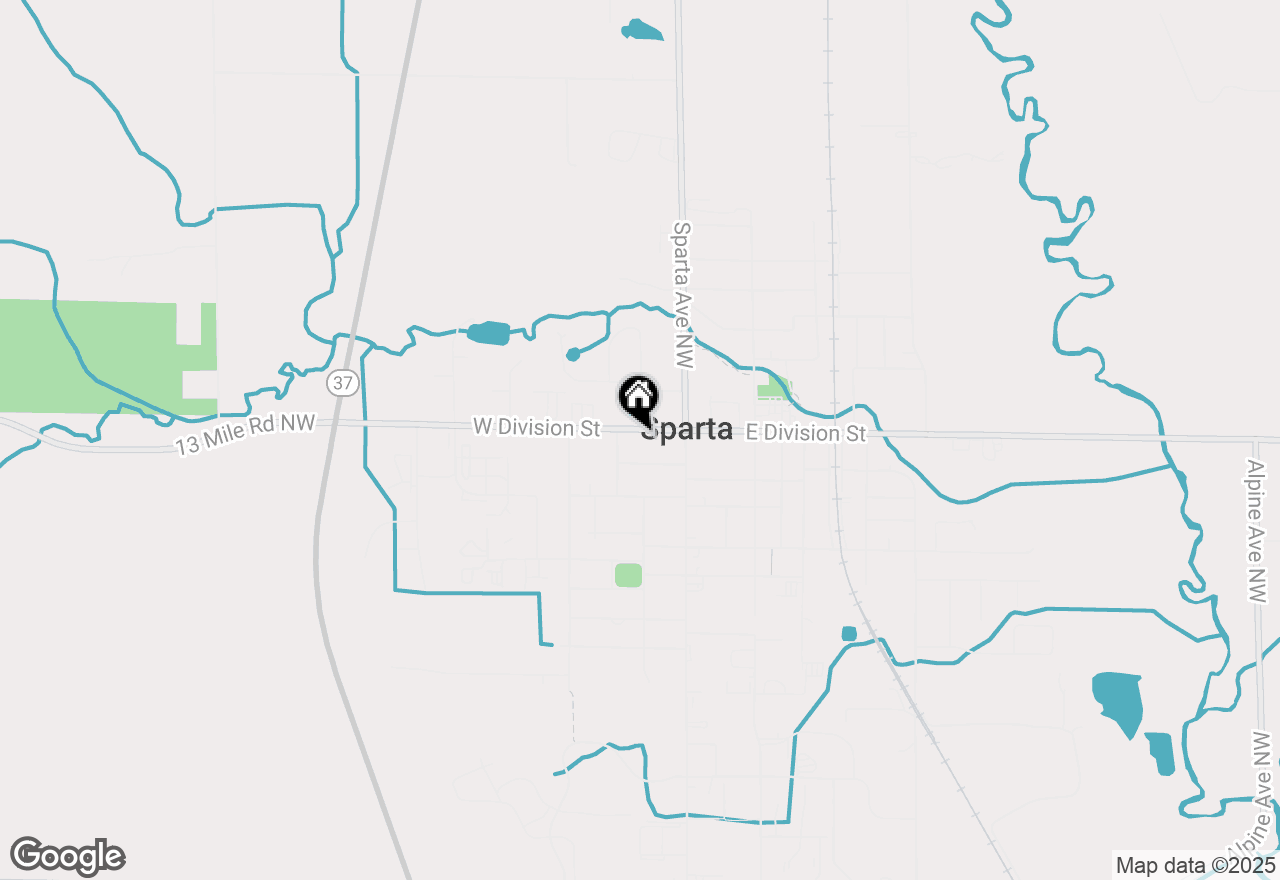 Map of 84 W Division Street, Sparta, MI 49345