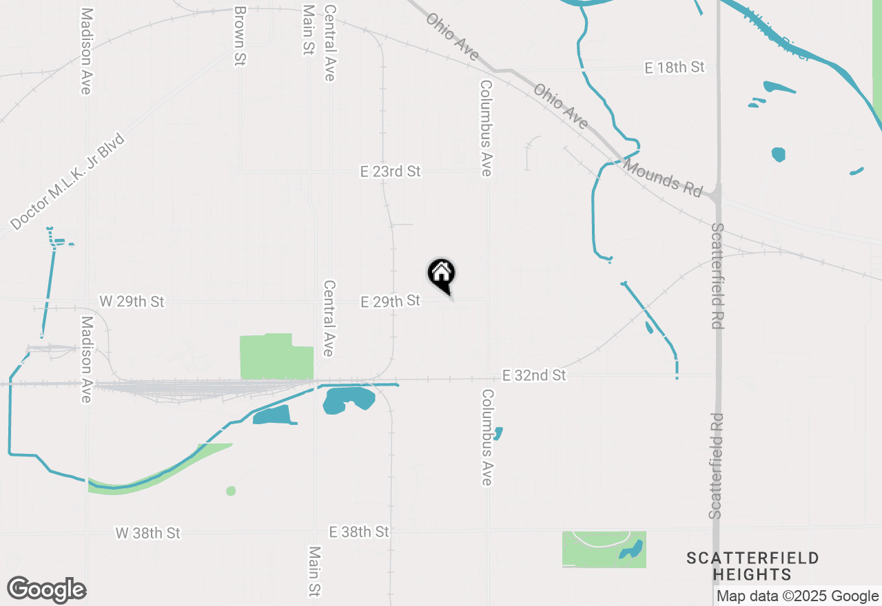 Map of 711 E 29th Street, Anderson, IN 46016