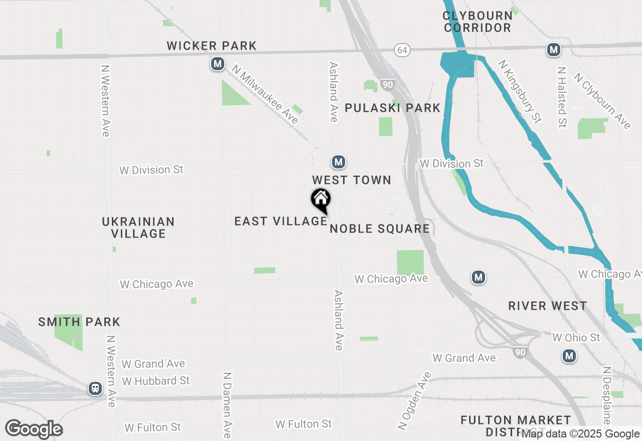 Map of 1636 W Augusta Boulevard, Chicago, IL 60622