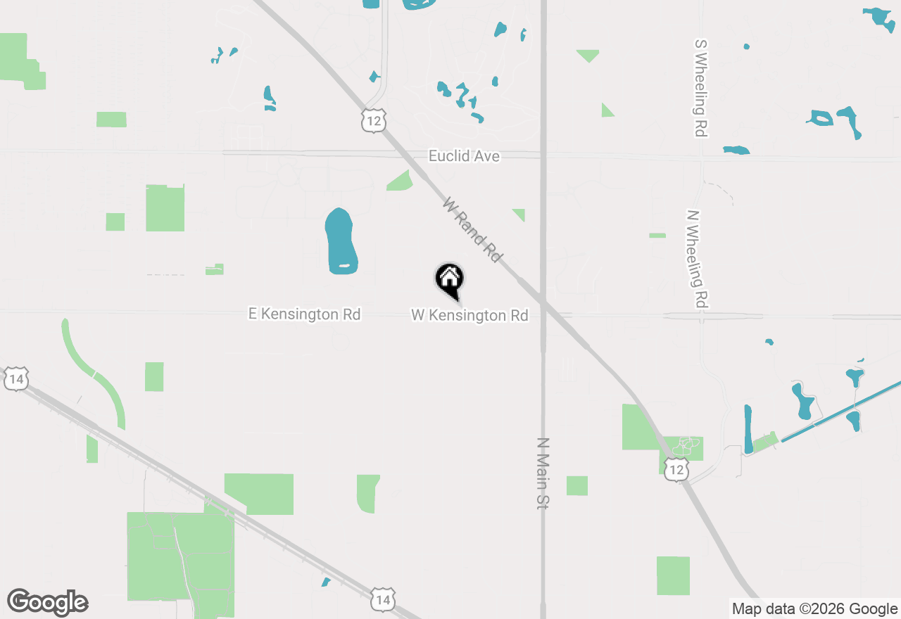 Map of 408 Kensington Road #E, Mount Prospect, IL 60056