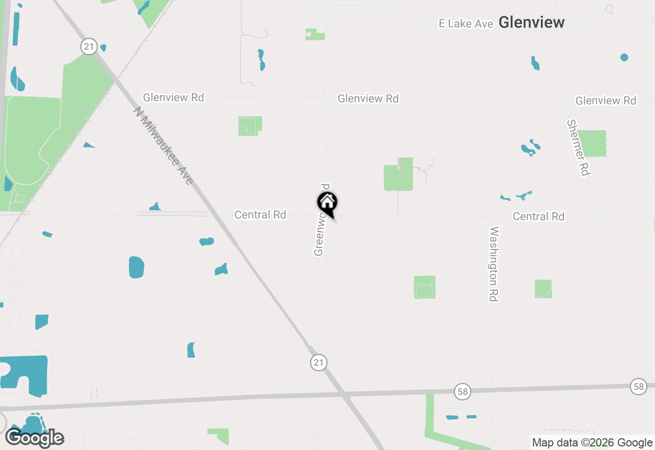 Map of 561 Greenwood Road #A, Glenview, IL 60025