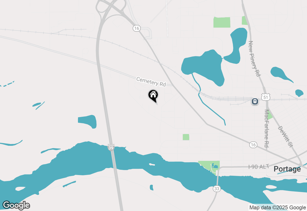 Map of 313 Bluff View Court, Portage, WI 53901