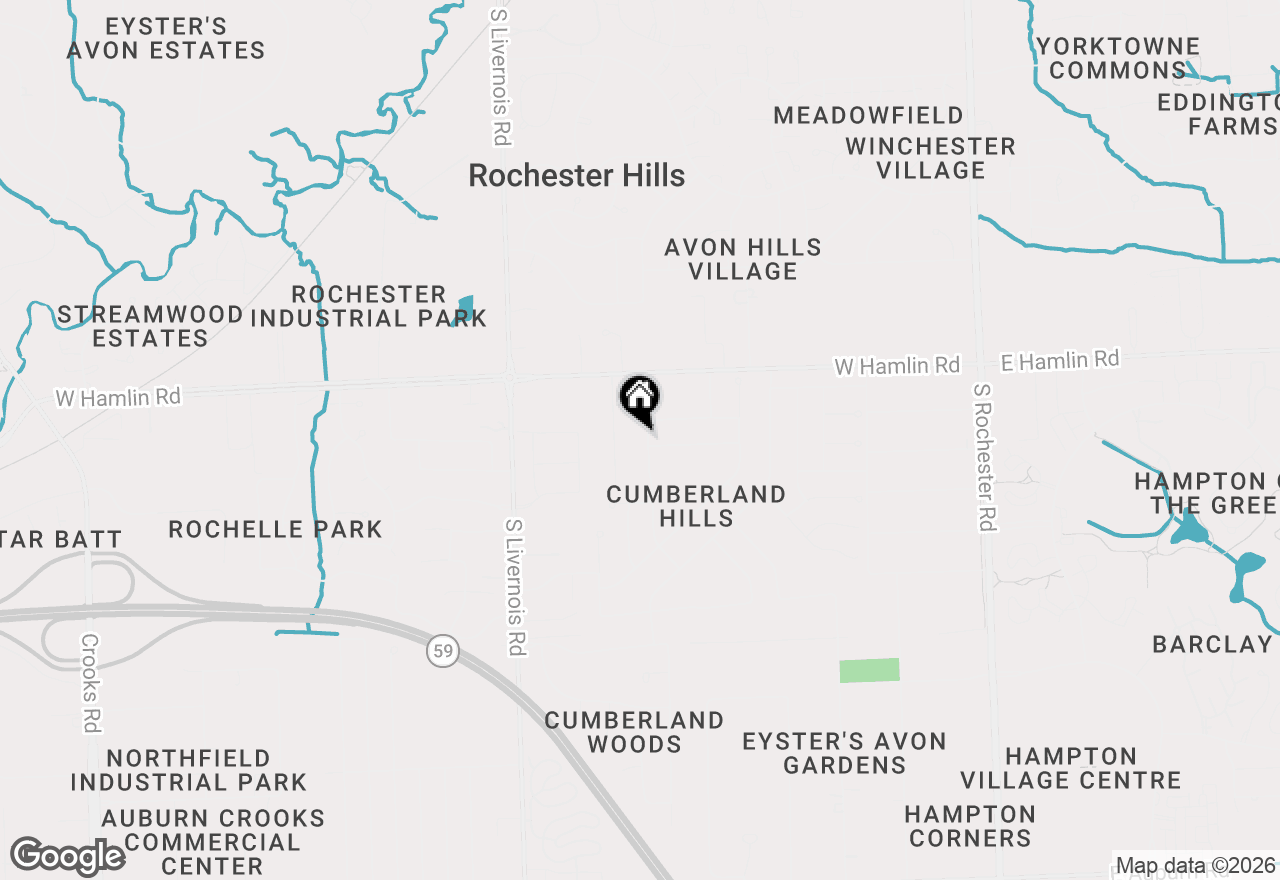 Map of 2154 Warrington Road, Rochester Hills, MI 48307