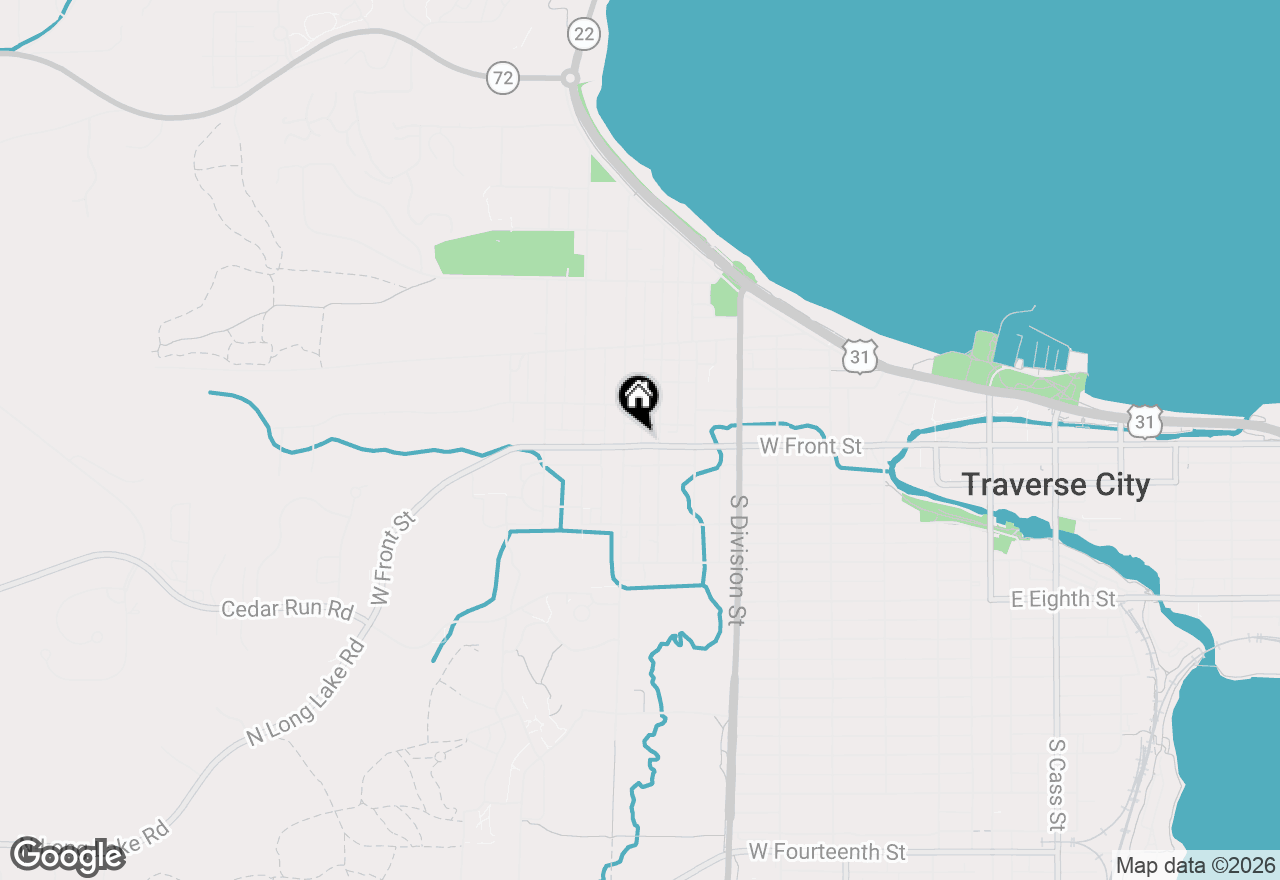 Map of 918 W Front Street #3, Traverse City, MI 49684