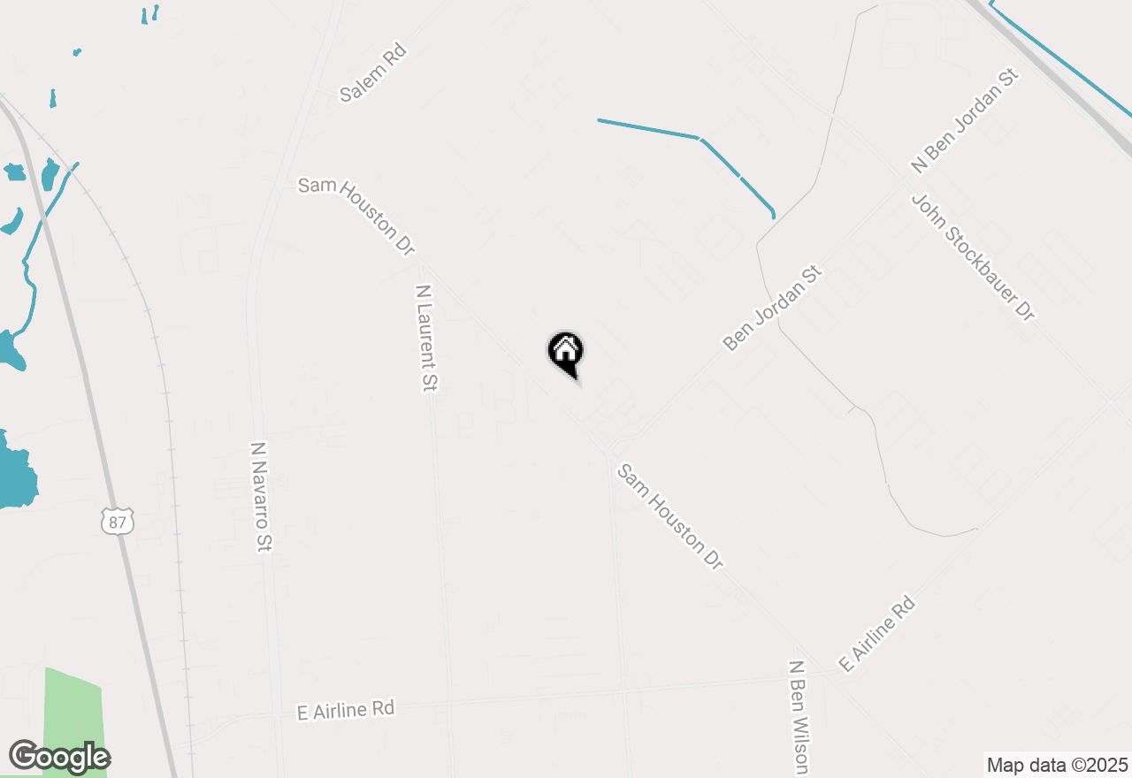 Map of 105 N Crescent Drive, Victoria, TX 77901