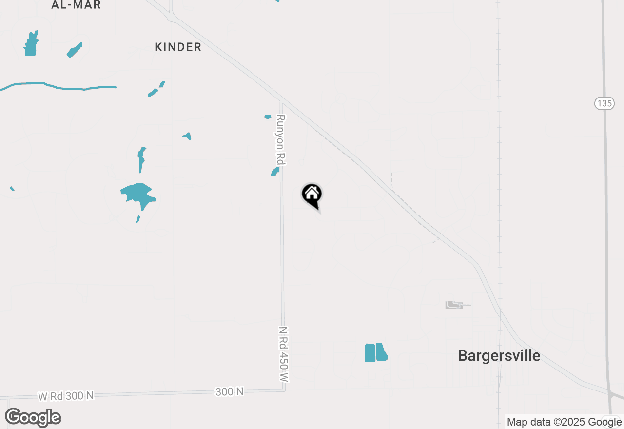 Map of 3826 Saddle Club South Parkway, Bargersville, IN 46106
