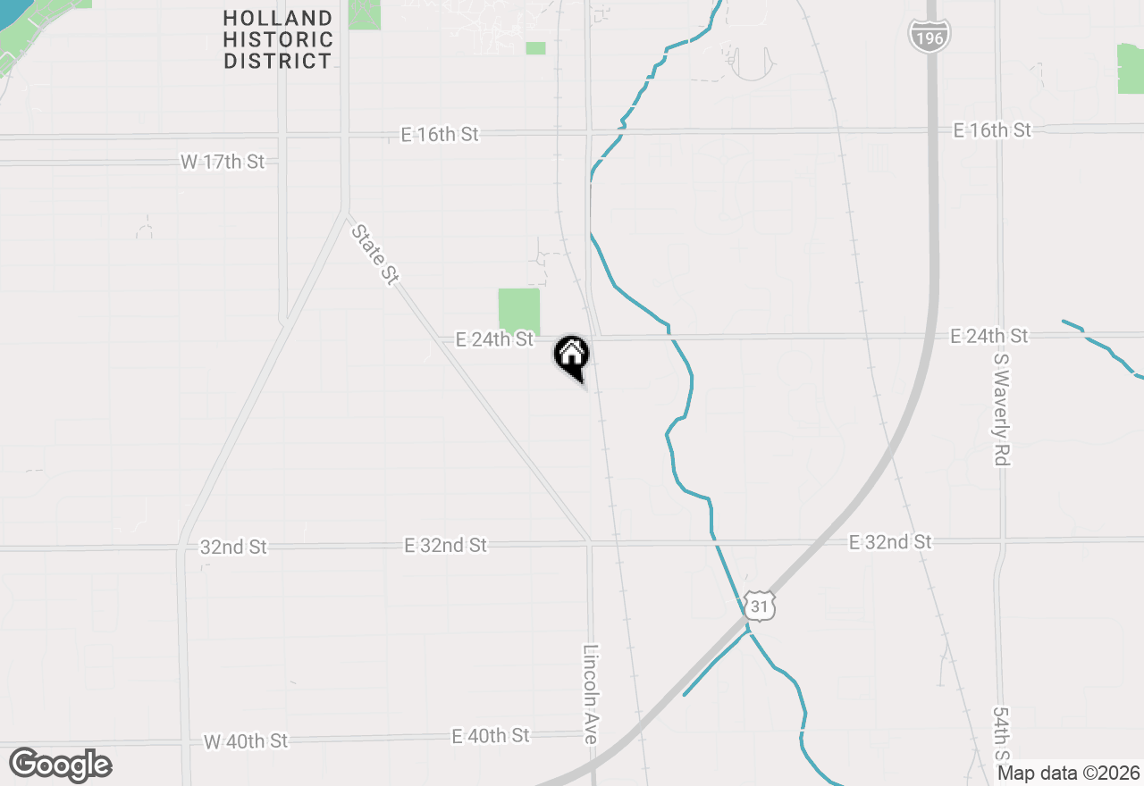 Map of 202 E 26th Street, Holland, MI 49423