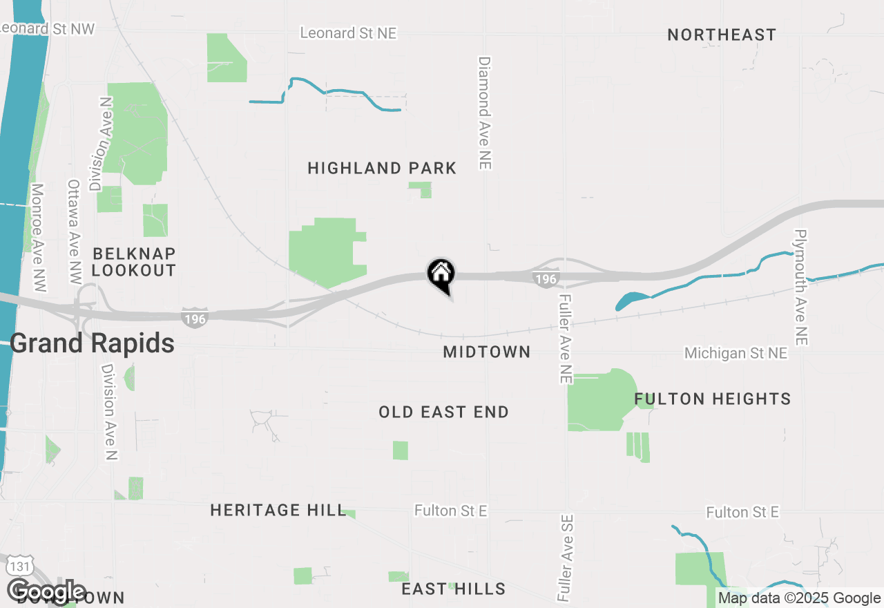Map of 477 Houseman Avenue Ne, Grand Rapids, MI 49503