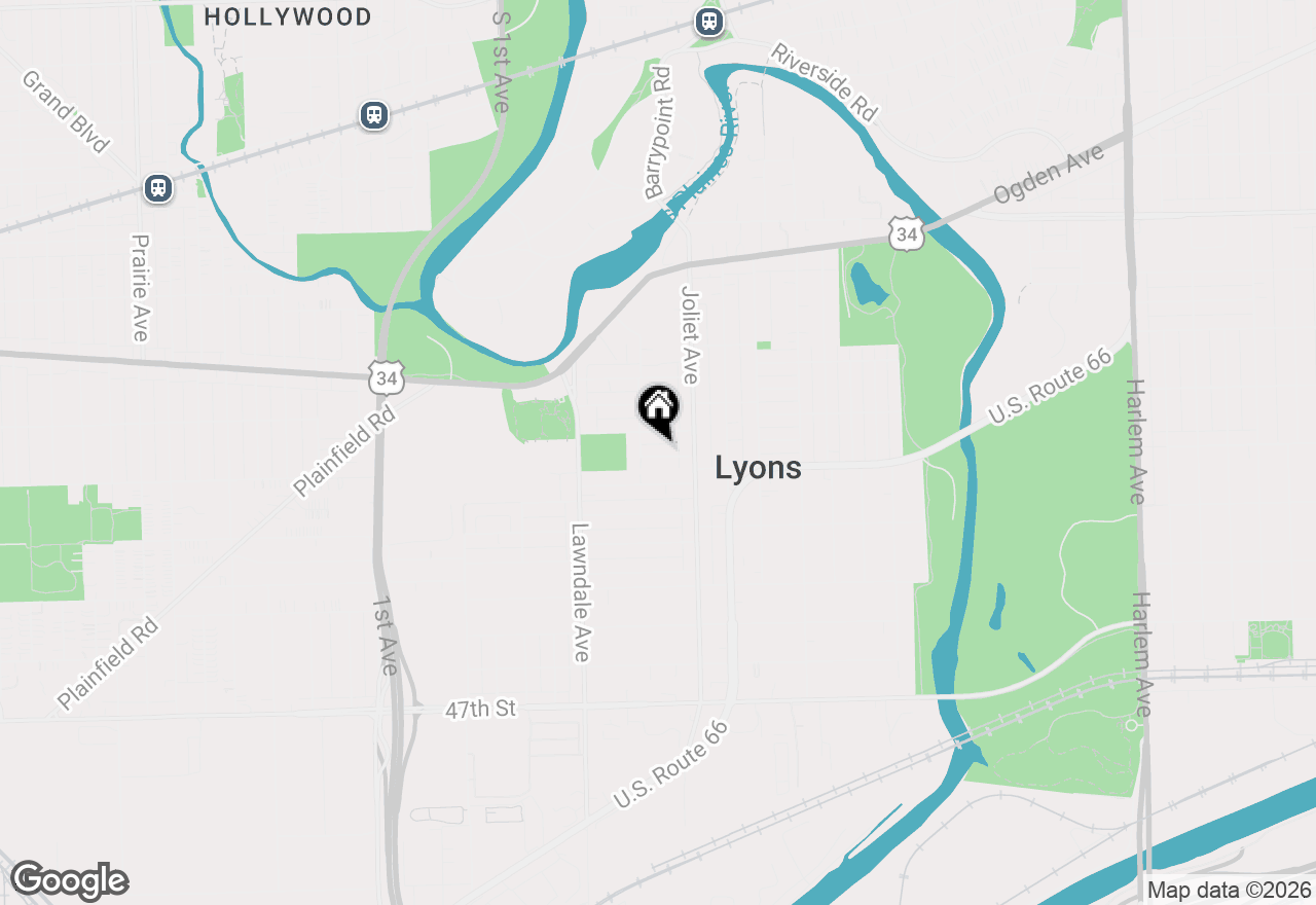 Map of 8028 42nd Court, Lyons, IL 60534