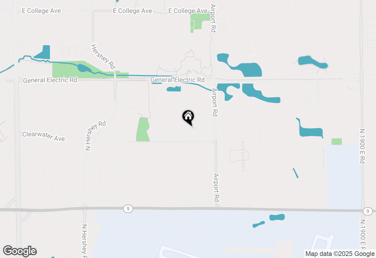 Map of 1303 Kenneth Drive, Bloomington, IL 61704