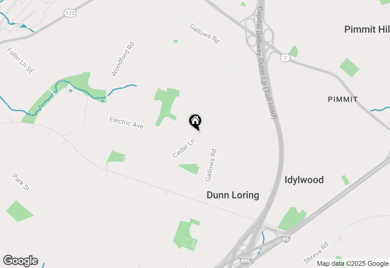 Map of 2219 Cedar Mill Court, Vienna, VA 22182