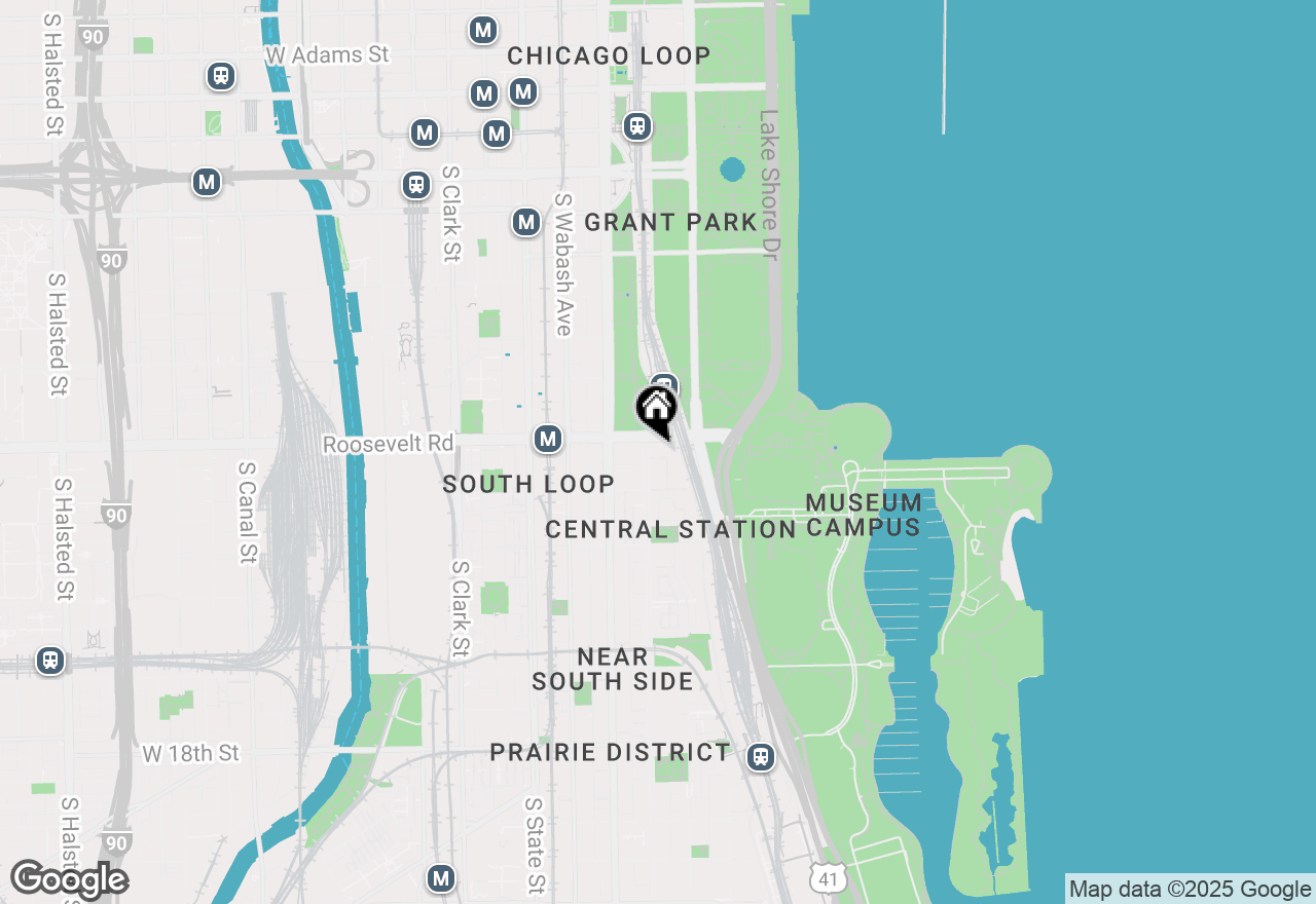 Map of 1201 S Prairie Avenue #P365, Chicago, IL 60605