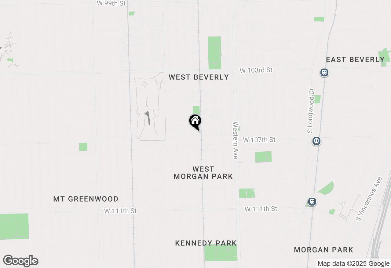 Map of 2619 W 106th Place, Chicago, IL 60655