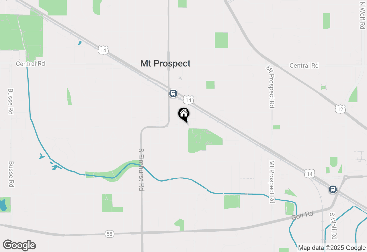 Map of 104 E Lincoln Street, Mount Prospect, IL 60056