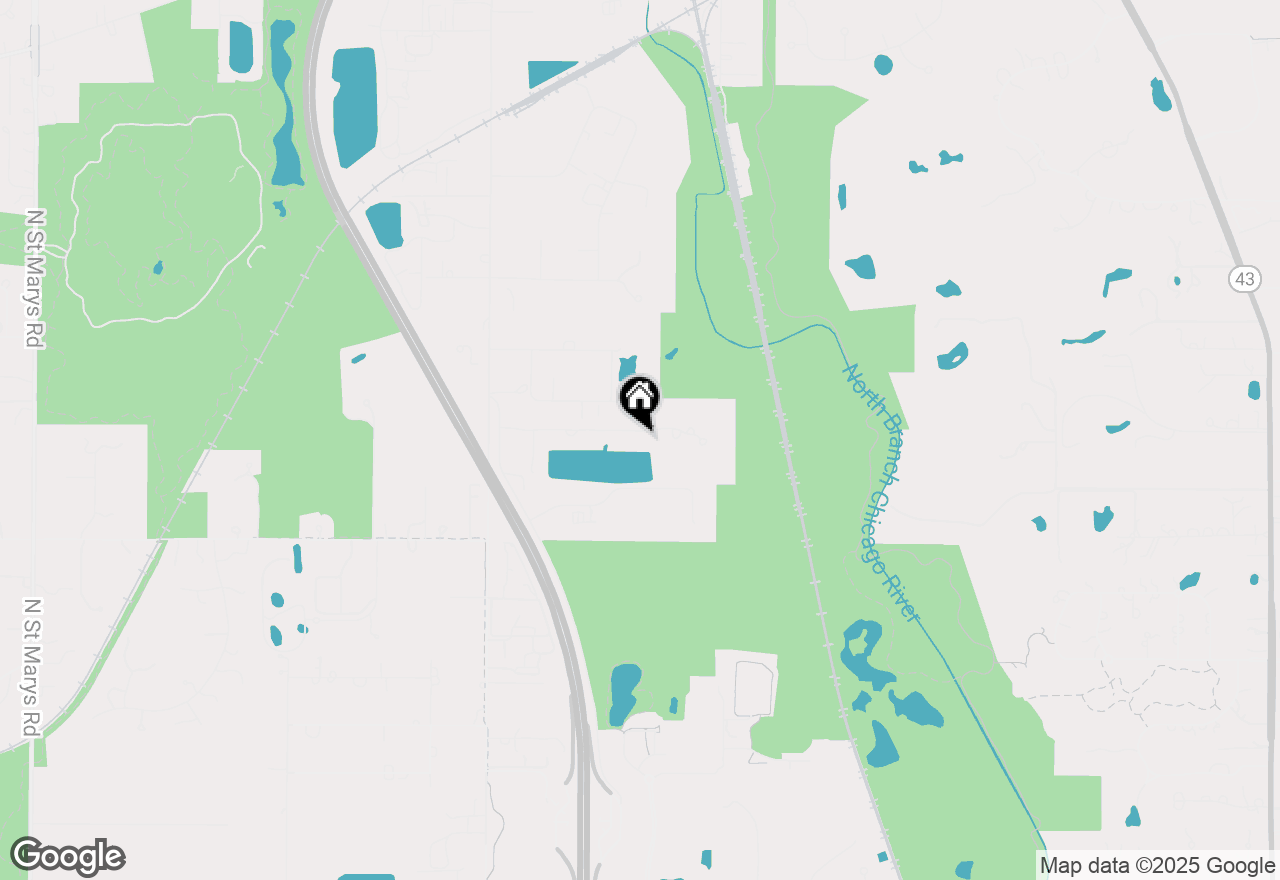 Map of 13675 Lucky Lake Drive, Lake Forest, IL 60045