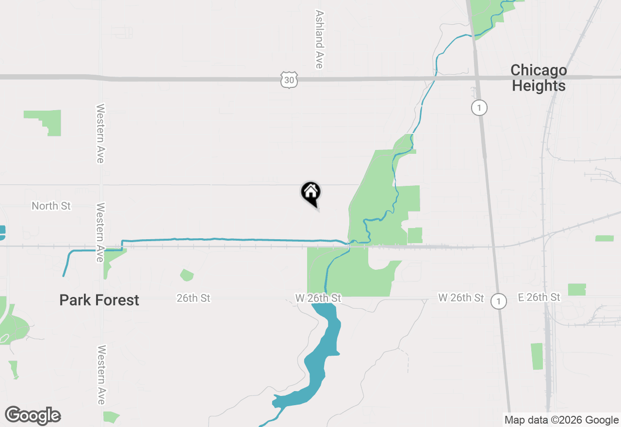 Map of 1918 Ashland Avenue, Chicago Heights, IL 60411