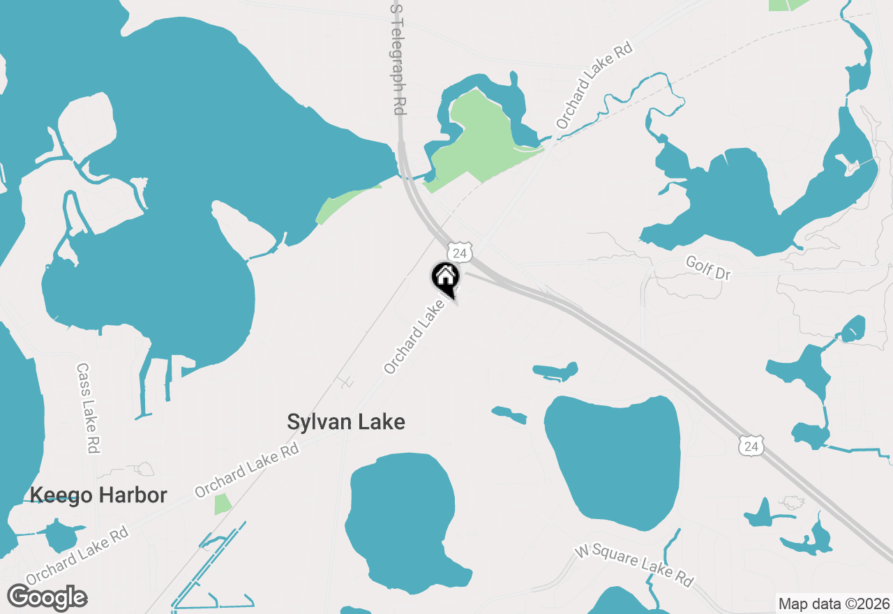 Map of 1865 Orchard Lake Road, Bloomfield Twp, MI 48320