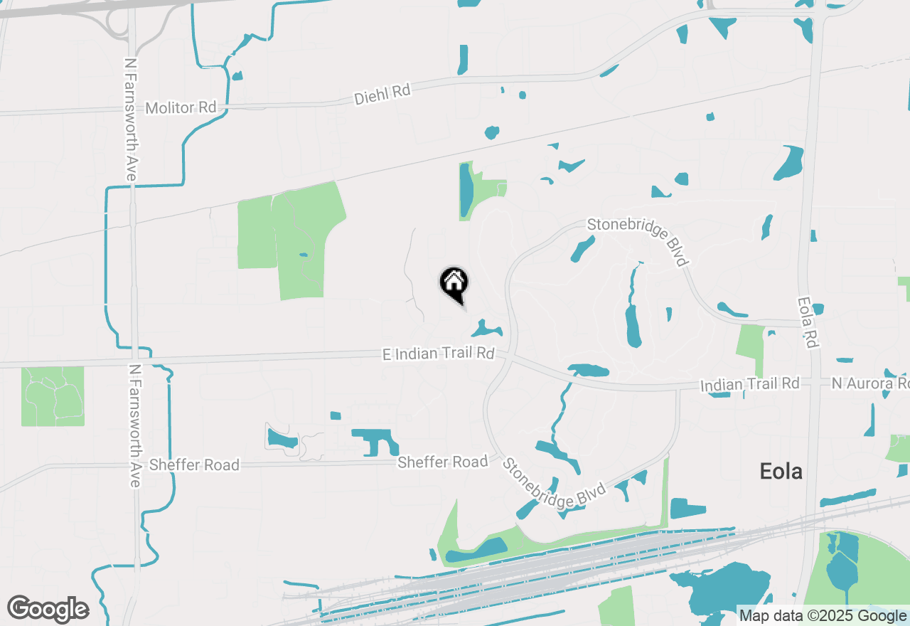 Map of 2186 Oleander Court, Aurora, IL 60502