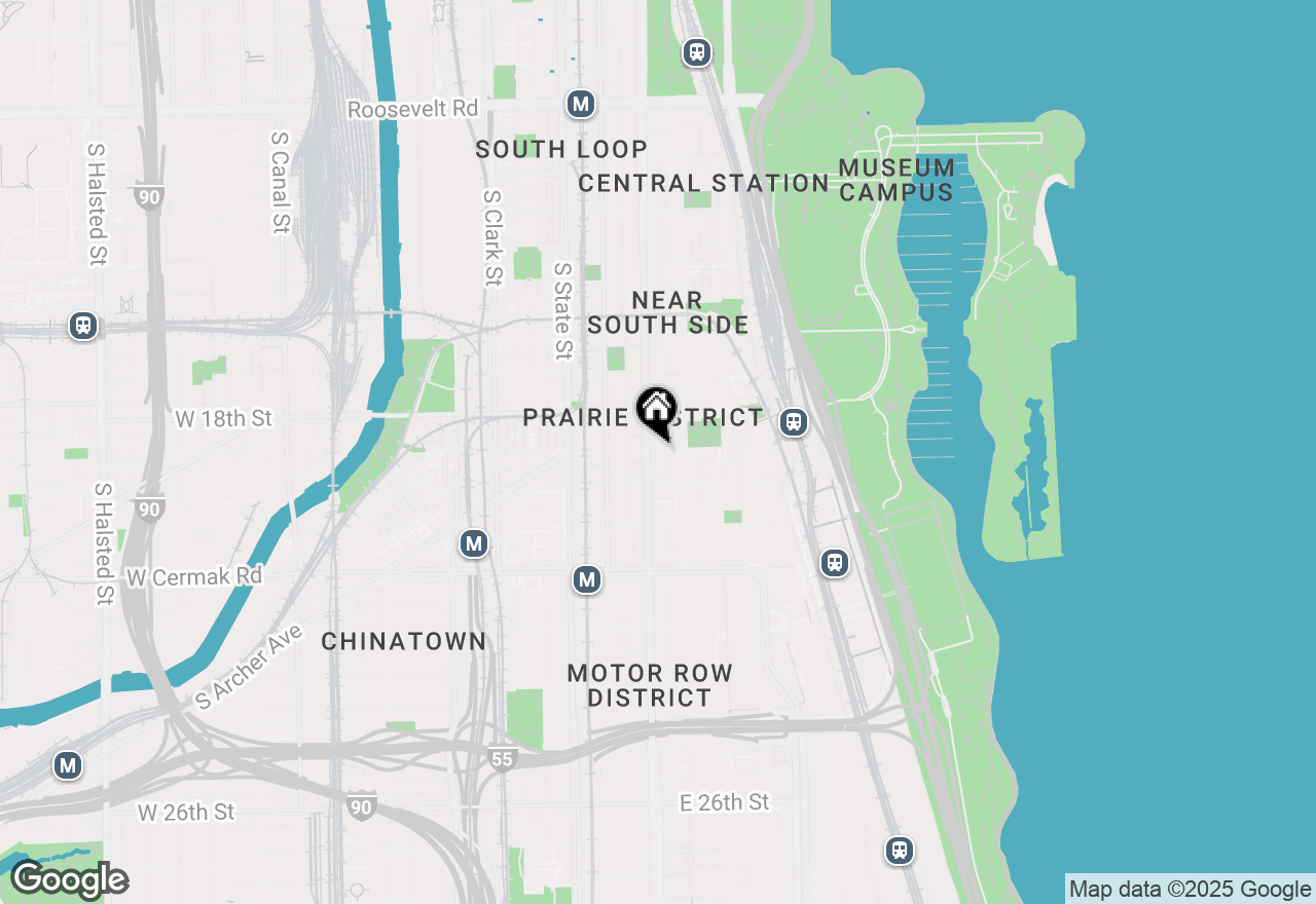Map of 1845 S Michigan Avenue #902, Chicago, IL 60616