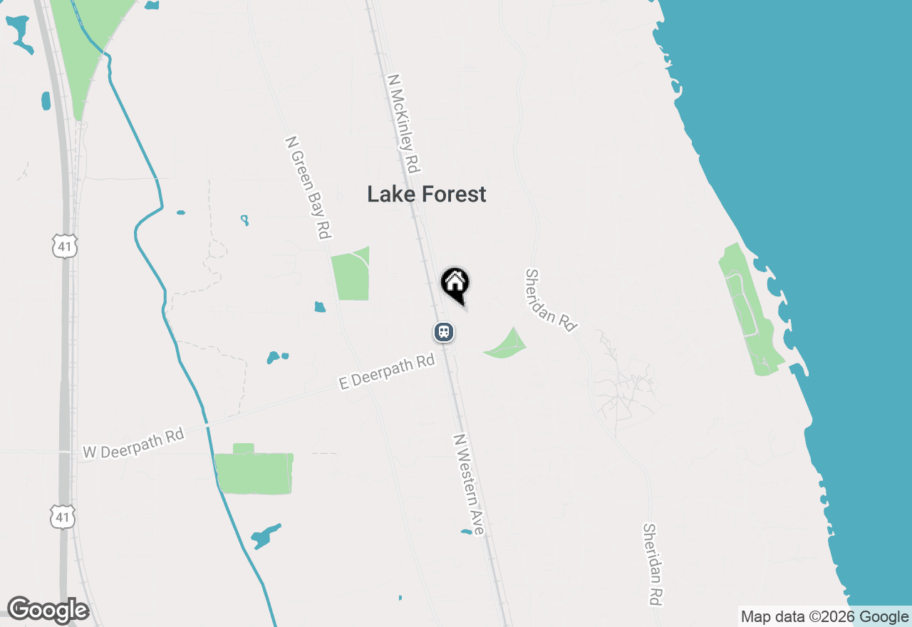 Map of 333 E Westminster Road #2B, Lake Forest, IL 60045