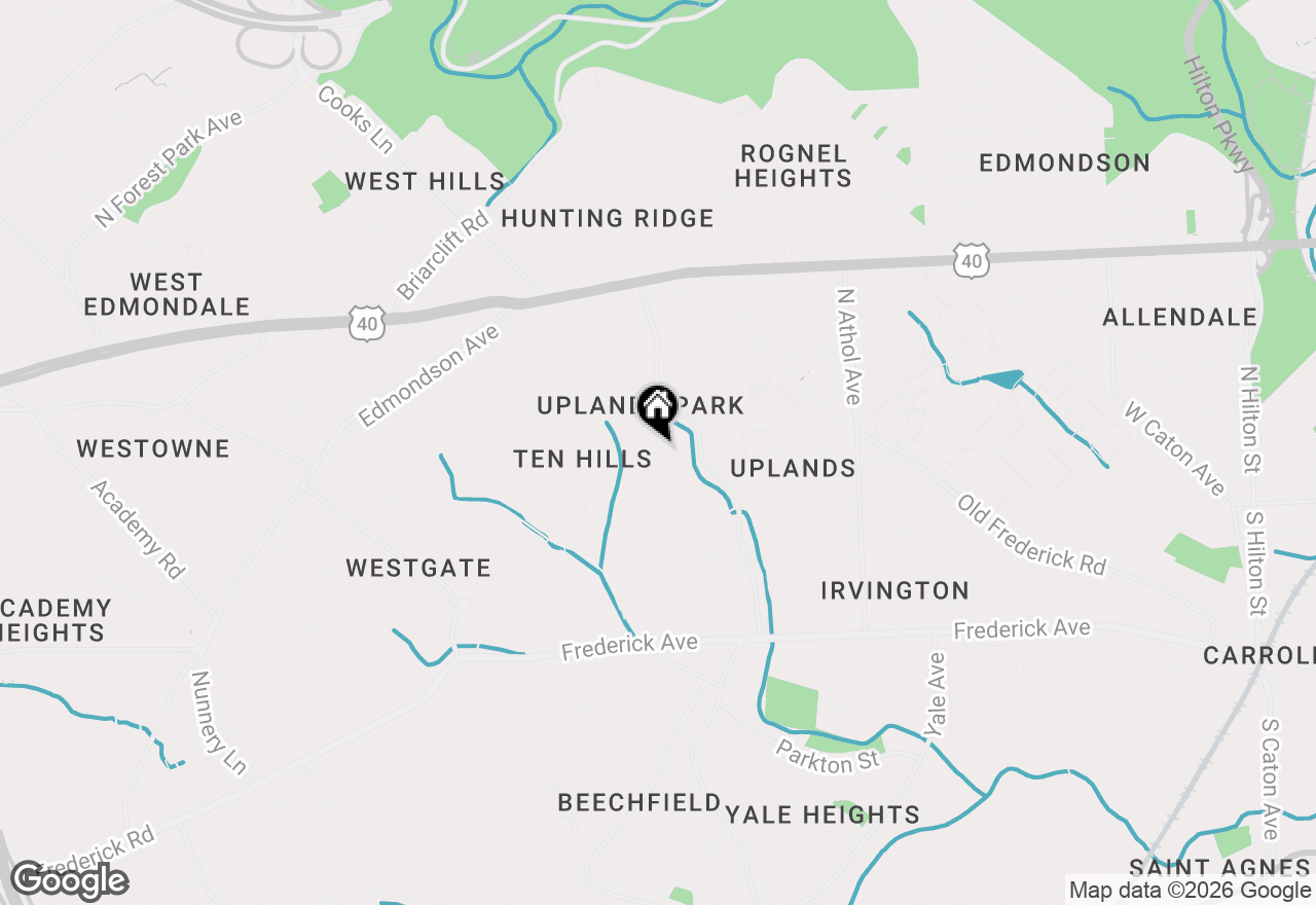 Map of 405 Nottingham Road, Baltimore, MD 21229