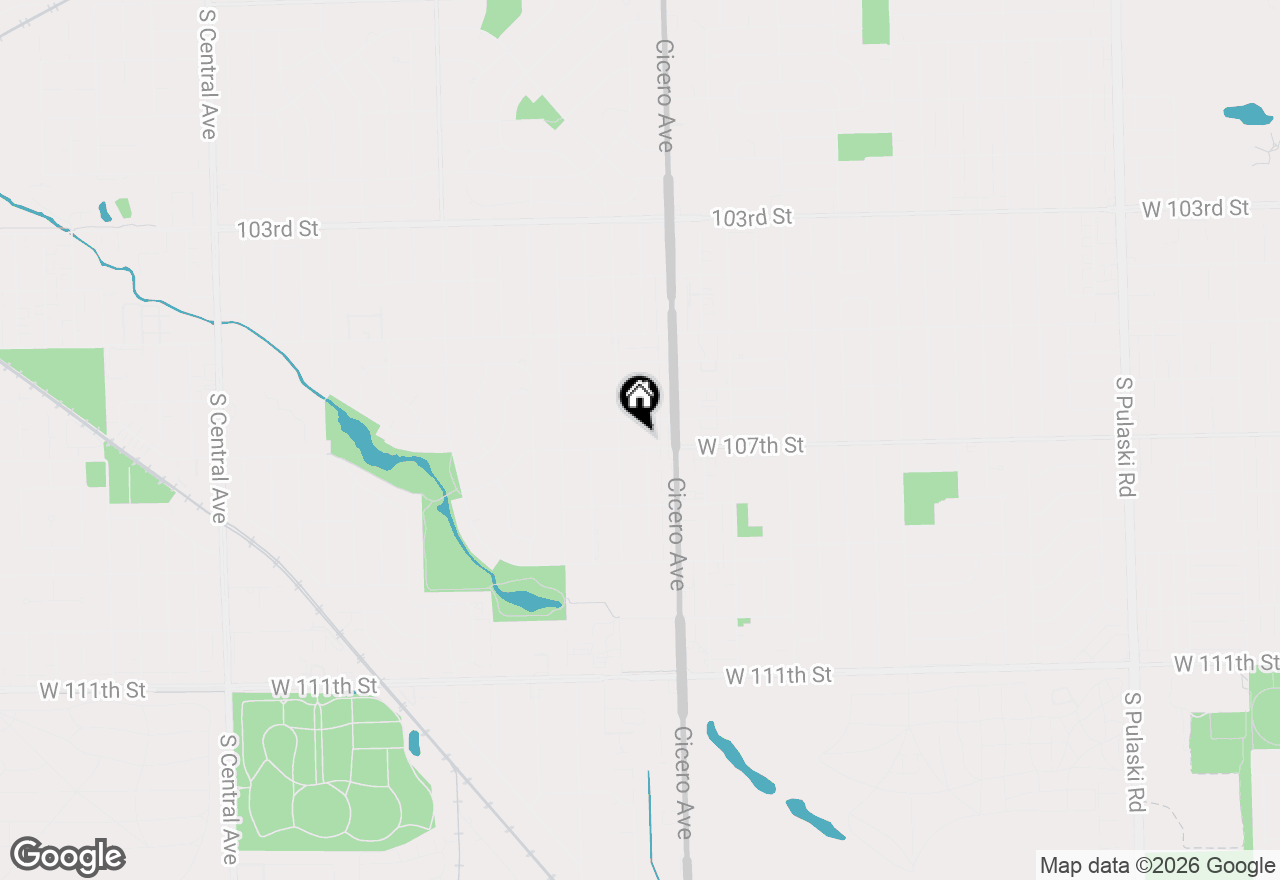 Map of 4832 W 107th Street, Oak Lawn, IL 60453