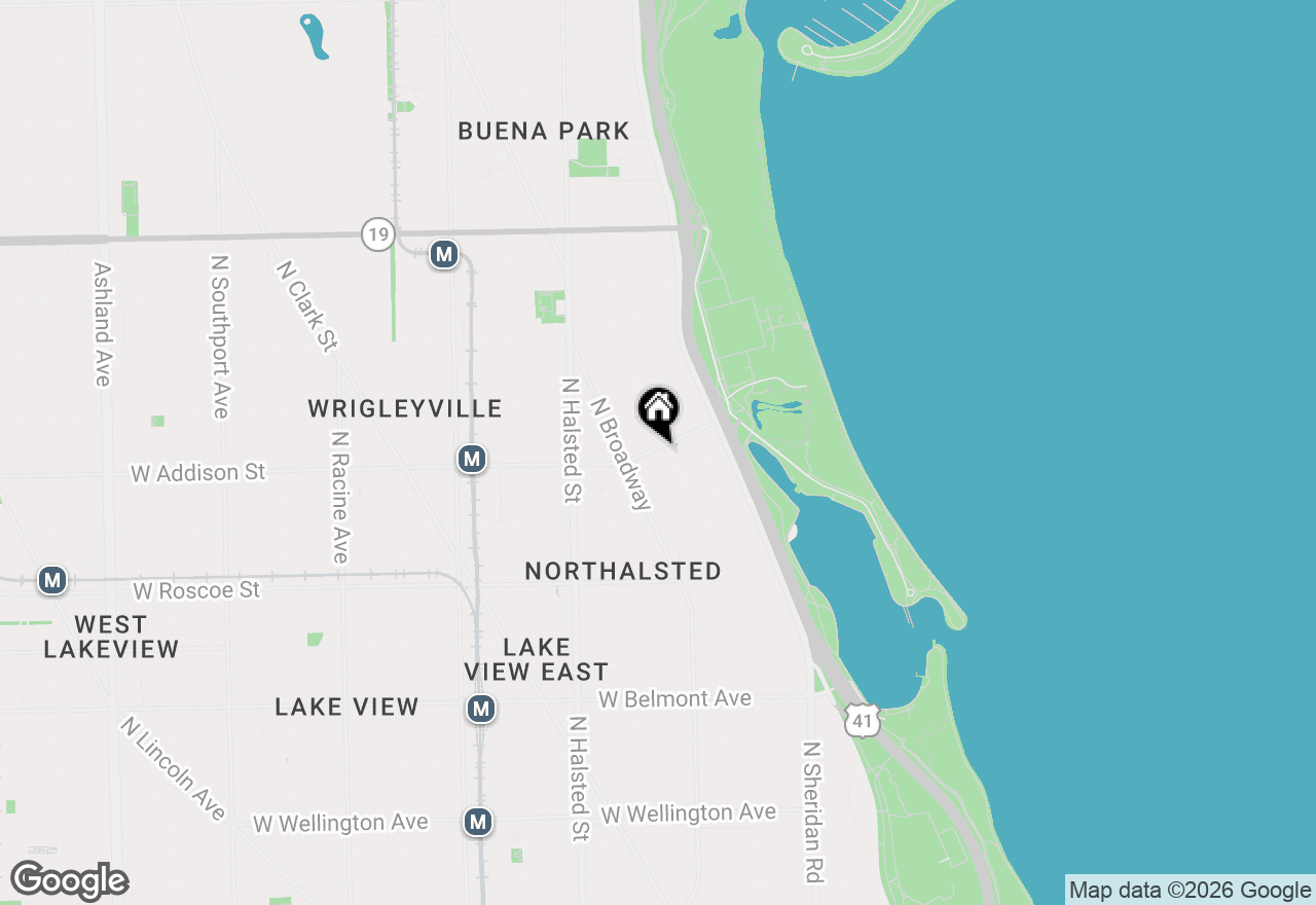 Map of 609 W Addison Street #2, Chicago, IL 60613