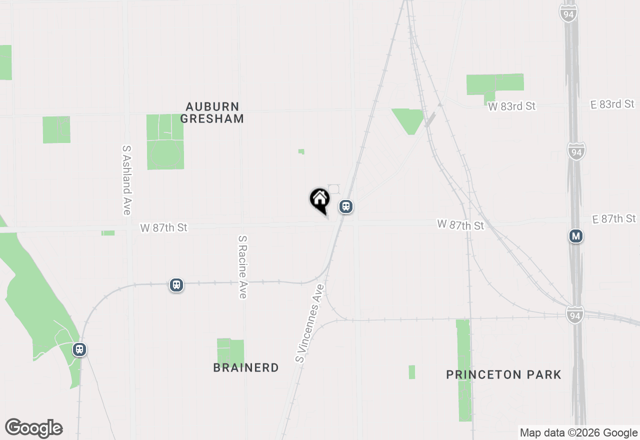 Map of 912 W 87th Street, Chicago, IL 60620