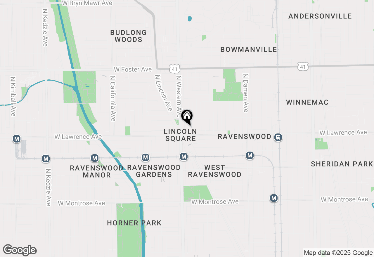 Map of 4824 N Claremont Avenue #1, Chicago, IL 60625