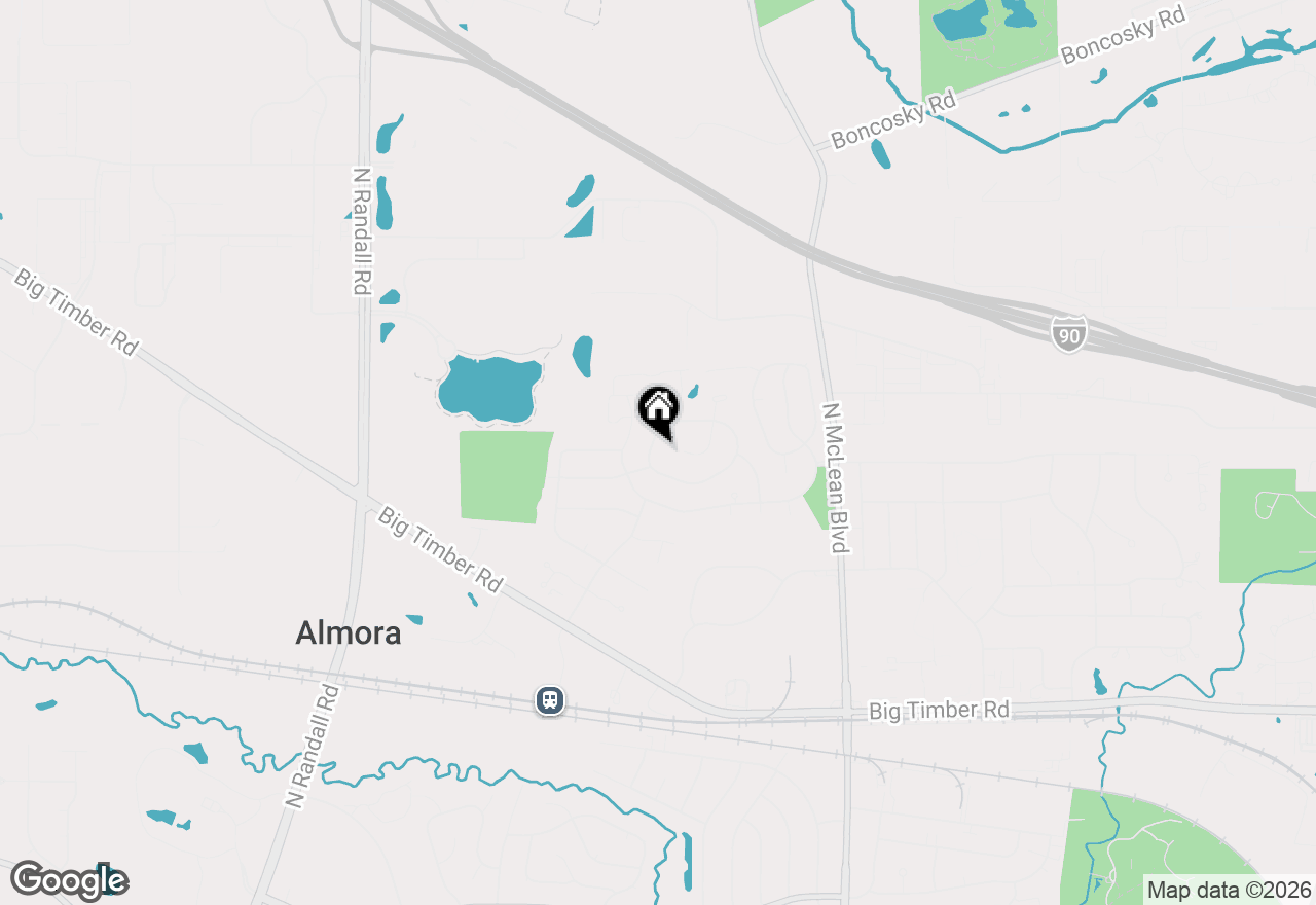 Map of 42 Lockman Circle, Elgin, IL 60123