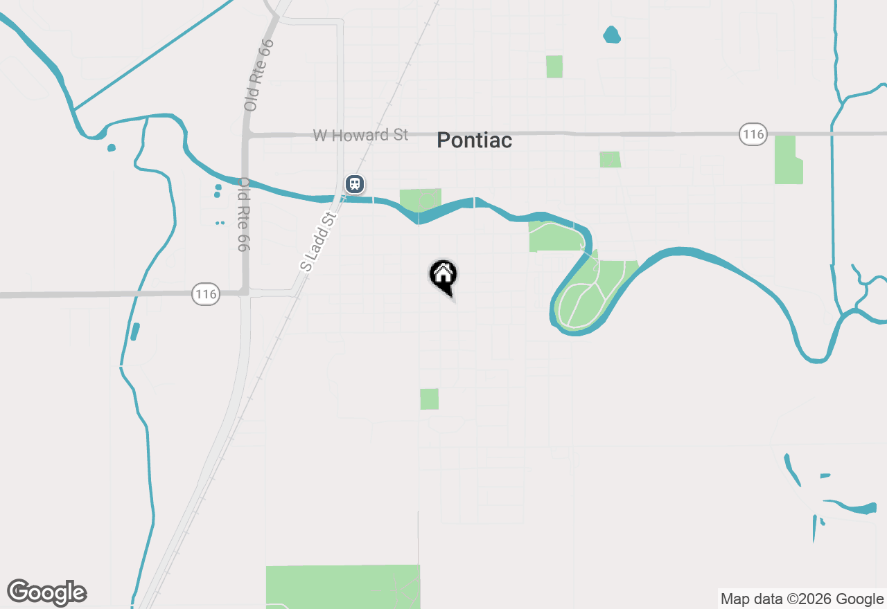 Map of 610 S Oak Street, Pontiac, IL 61764